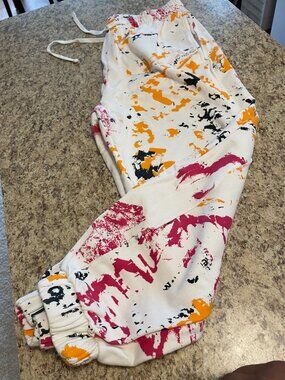 Heavyweight Loose Fit Sweatpants, Rare/Self Painted Sweatpants, 100% Cotton